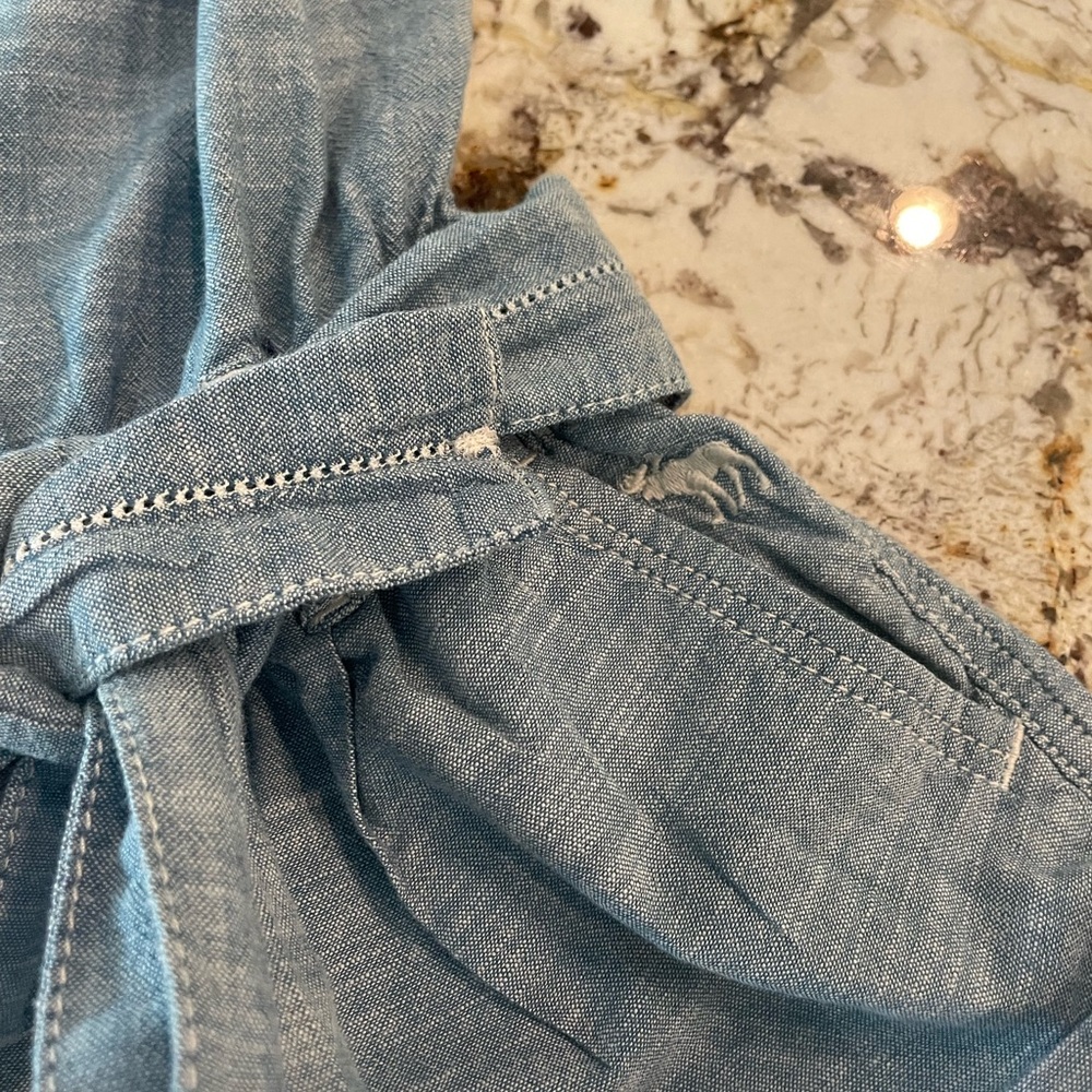Abercrombie & Fitch Kids Chambray Romper AF Kids Sz 7/8 - Picture 3 of 6